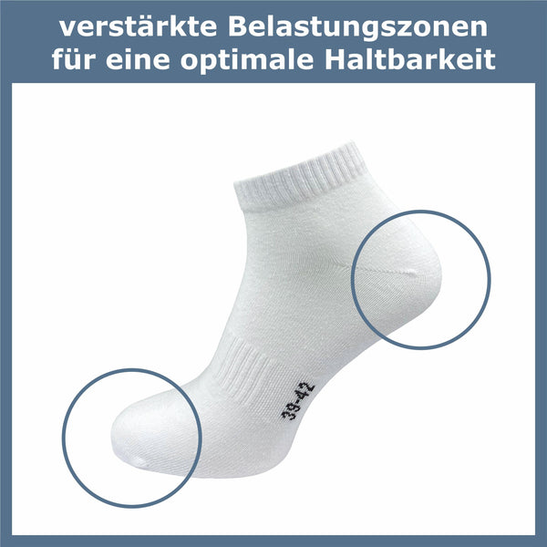 Kurze Sportsocken Damen & Herren (6 Paar) - GAWILO