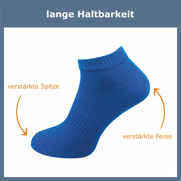 Kurze Sportsocken Damen & Herren (6 Paar) - GAWILO