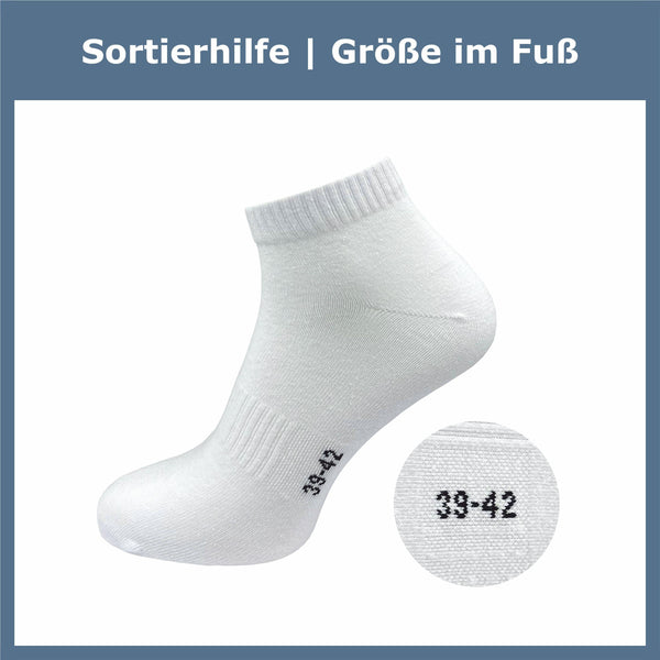 Kurze Sportsocken Damen & Herren (6 Paar) - GAWILO