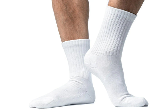 Wollsocken Für Herren Ohne Gummi – 8 Paar, 60% Wolle, Handgekettelt, Größe 43-46, Für Diabetiker Geeignet